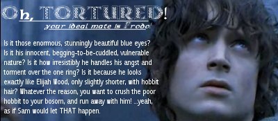 your ideal mate is Frodo!